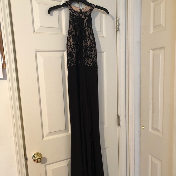 Black prom dress with Lacy top - Picture 1 of 6